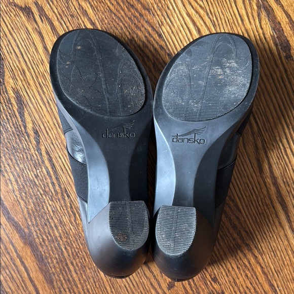 Dansko Women’s 9.5/40 Black Textured Leather Heels with Block Heel - Picture 6 of 6